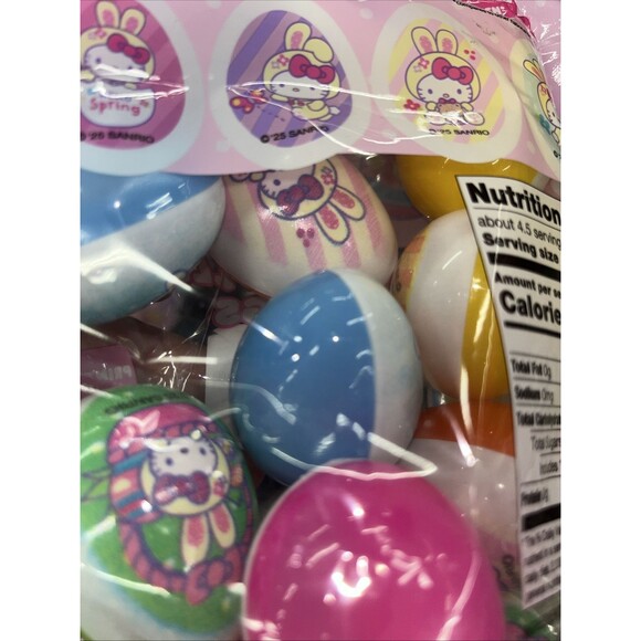 Hello Kitty Themed Easter Eggs Set, Prefilled with Assorted Hard Candies 14ct - Picture 5 of 5